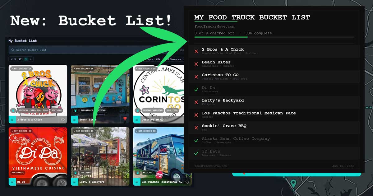 Introducing the Bucket List: Track Every Truck You Want to Visit